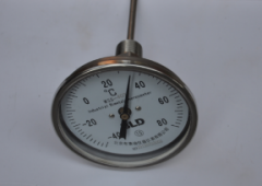 軸向類型雙金屬溫度計類型選擇表
